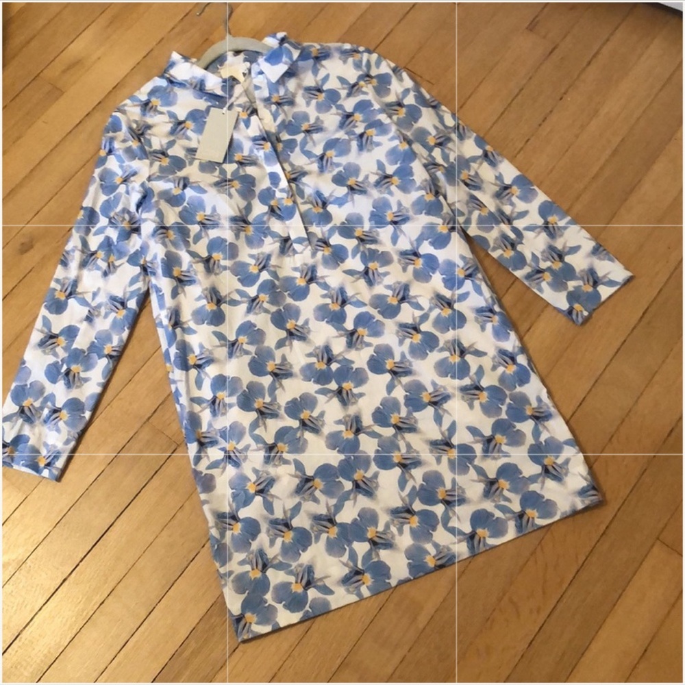 NWT COS Floral Print Collared Dress